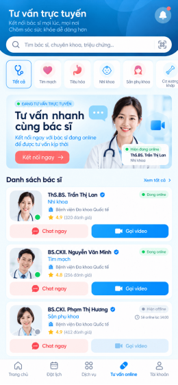 App Bệnh viện / Phòng khám
